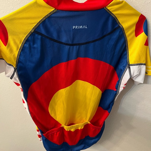 Colorado Primal Men's Cycling Jersey - Red, Yellow, Blue - Picture 3 of 3